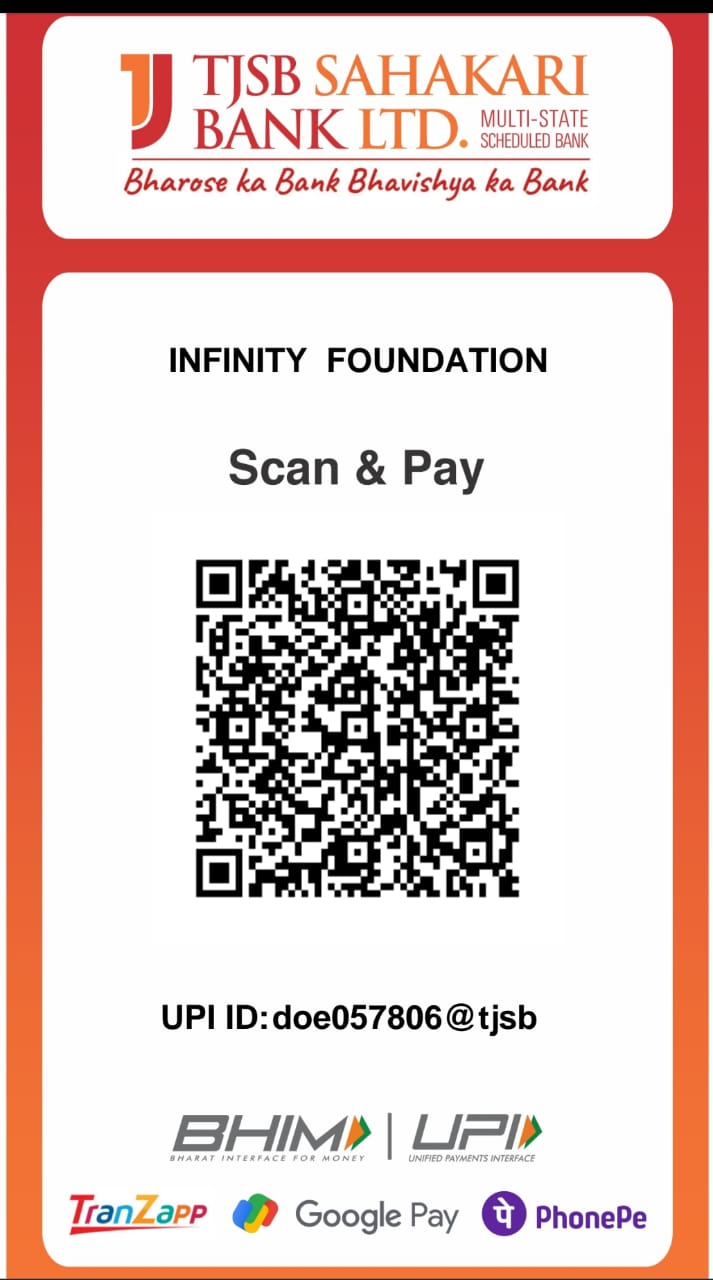 Scan and Pay To Infinity Foundation